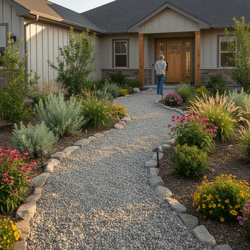 Residential landscape installation in Fillmore